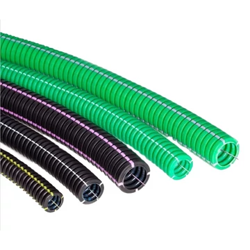 COURANT Flexpro 25/50 duplafalú gégecső műanyaggal bevontatott fém behúzószállal D25mm/50m tekercsben, 750N, 6J, -5°C-90°C, IP44, fekete/lila (13021924)