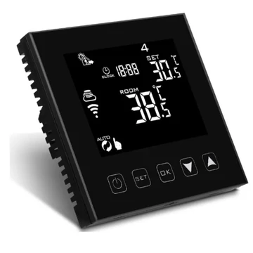EVP HY603WE black termosztát +5..+35°C, 16A padlóérzékelővel (EVPHY603WEB)