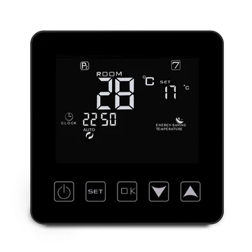 EVP HY08WE-2 WIFI black termosztát +5..+35°C, 16A padlórzékelővel (EVPWIFIHY08WE-2B)