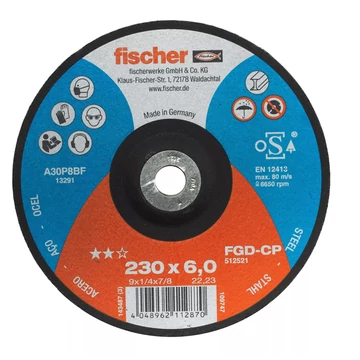 FISCHER FGD-CP 230 x 6,0 x 22,23 CARBON Csiszolókorong (512521)