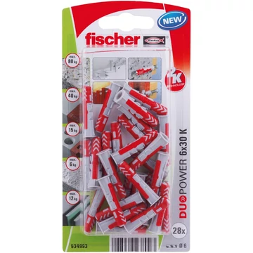 FISCHER DUOPOWER 6X30 K dübel (534993)