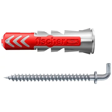 FISCHER DUOPOWER 5X25 WH K dübel derékszögű kampóval (535008)