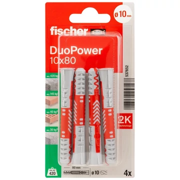 FISCHER DUOPOWER 10x80 K dübel (537652)