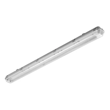 GTV Armatúra LED fénycsőhöz, por-páramentes, G-TECH, T8 LED-J, G13, 2x150, IP65, ABS/PS, szürke (GTV-GT-HEL258-00)