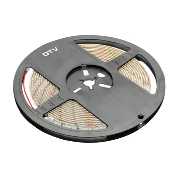 GTV LED szalag, LED FLASH technológia, SMD2835, IP65, 60LED/m, 6W/m, 700lm/m, 6500K, 8mm széles (GTV-LD-2835-300-65-ZB)