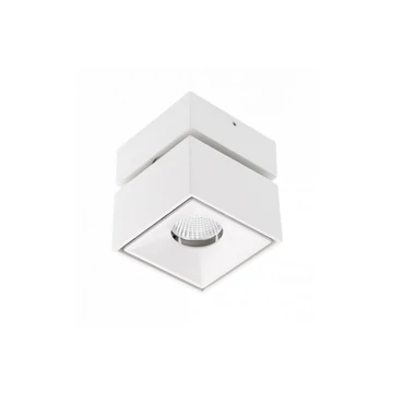 GTV Mennyezeti,állítható LED lámpa, BIANCO,szögletes, fehér, 8W, 680lm, AC220-240V, 50/60 Hz, IP20, (GTV-LD-BNC8WKB-NB)