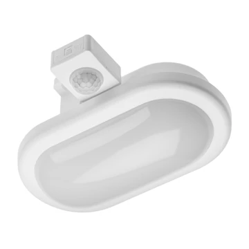 GTV LED hajólámpa, DELTA OW, ovális, falon kívüli, mozgás érzékelős, 6W, 400lm, 4000K, IP54 (GTV-LD-DELOW6WC-NB)