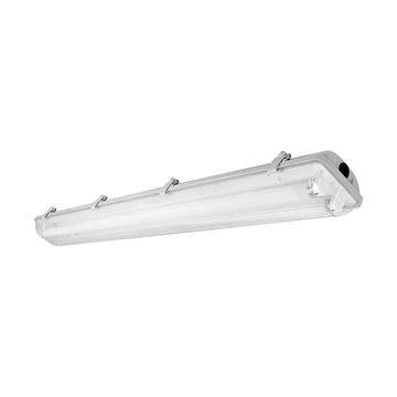 GTV Armatúra LED fénycsőhöz, por-páramentes, HELIOS-LED 218 BIS, T8 LED, G13, 220-240V/AC, 50-60H (GTV-LD-HEL218B-30)