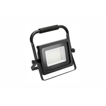 GTV LED reflektor (hordozható) INEXT, 30W, 2400lm, hidegfehér 6400K, IP65, 120fok, 220-240V/AC, fekete (GTV-LD-INEXT30WP-64)