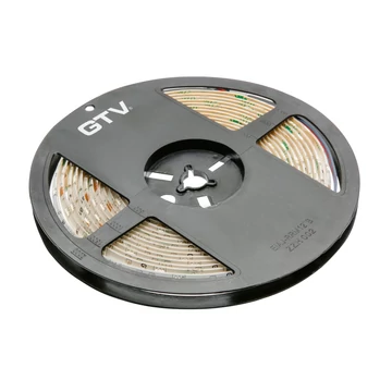 GTV RGB LED szalag, LED FLASH RGB technológia, SMD5630, IP65, 30LED/m, 7,2W/m, 450lm/m, 10mm széles (GTV-LD-RGB-150-65)