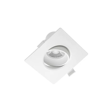 GTV LED mélysugárzó lámpatest, VOLARE, 10W, 800lm, négyzet, melegfehér, 3000K, IP20, 38fok, 175-250V/AC, 50/60H (GTV-LD-VLRKW1038-CB)