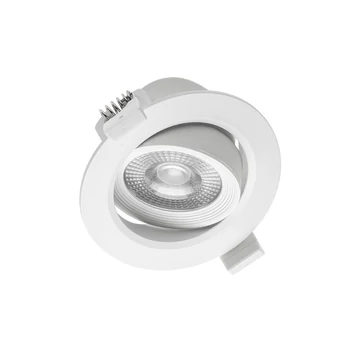 GTV LED mélysugárzó lámpatest, VOLARE, 5W, 400lm, kerek, melegfehér, 3000K, IP20, 38fok, 175-250V/AC, 50/60 Hz (GTV-LD-VLROK0538-CB)