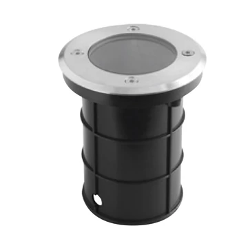 GTV Járdába süllyeszthető lámpatest, ALFA, GU10, max. 10W Led, 11x12cm, IP67, inox, kerek (GTV-ON-ALFAOGU10-06)