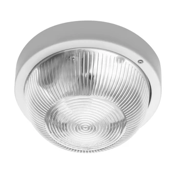 GTV Hajólámpa, IBIZA, E27,40W , IP44 , 220-240V/AC , 50-60 Hz, fehér ABS ház,üveg búra (GTV-OS-IBBL060-00)