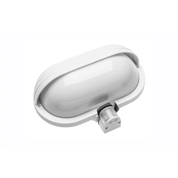 GTV Oldalfali mozgásérzékelős hajólámpa, opál búra, félernyős, E27, 60W,IP40, 230V, fehér, ABS+PC (GTV-OS-KACROO-00)
