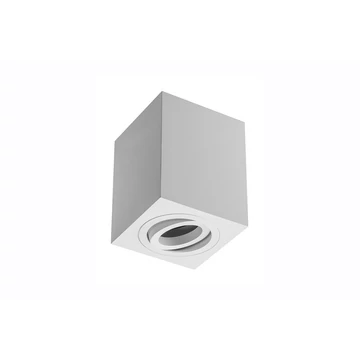 GTV Festhető gipsz mennyezeti lámpa, SENSA, max.50W, kocka, IP20, fehér, fényforrás nélküli (GTV-OS-SEN5097KWB-10)