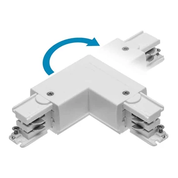 GTV L-toldó, X-RAIL háromfázisú sínrendszerhez, fehér (GTV-XAE-LKLPWB-00)