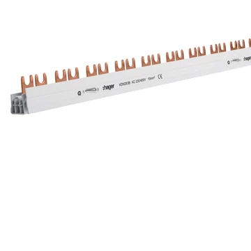 HAGER Fázissín 28db 2P készülék részére, 10mm2, 63A, 56M, 1000mm (KDN263B)