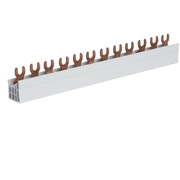 HAGER Fázissín 4db 3P készülék részére, 10mm2, 63A, 12M, 210mm (KDN363A)