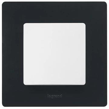 LEGRAND Niloé egyes keret, onyx fekete (397051)
