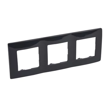 LEGRAND Niloé hármas keret, onyx fekete (397053)
