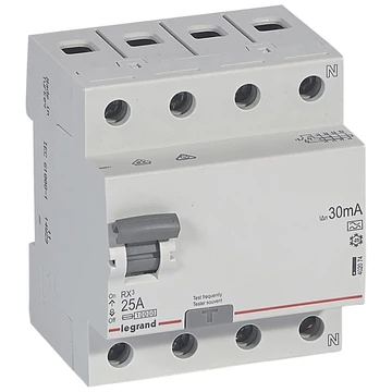 LEGRAND RX3 áram-védőkapcsoló 4P 25A A 30MA (402074)