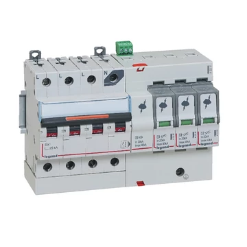 LEGRAND Lexic komp. túlfeszültség-levezető T2, 40 kA, 320V AC, 3P+N jobb nulla+SD (412217)