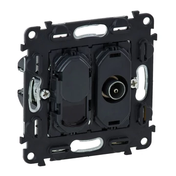 LEGRAND Valena InMatic TV csatlakozóaljzat + RJ45 Cat. 6 UTP aljzat mechanizmus (753055)