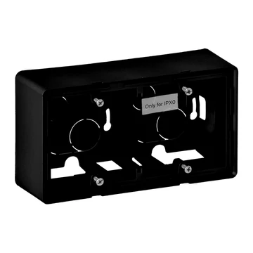 LEGRAND Valena Life kiemelődoboz, kettős, fekete (754067)