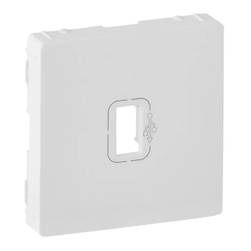 LEGRAND Valena Life elővezetékezett USB adatátviteli csatlakozóaljzat burkolat, fehér (754750)
