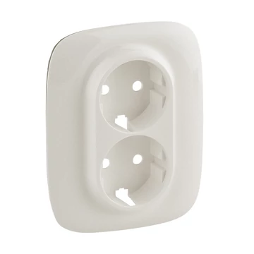LEGRAND Valena Allure 2x2P+F aljzat monobloc burkolat + kerettel, Gyöngyház (754959)