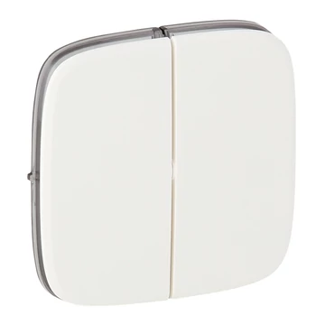 LEGRAND Valena Allure Kettős kapcsoló burkolat, Fehér (755025)