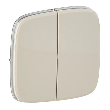 LEGRAND Valena Allure Kettős kapcsoló burkolat, Elefántcsont (755026)