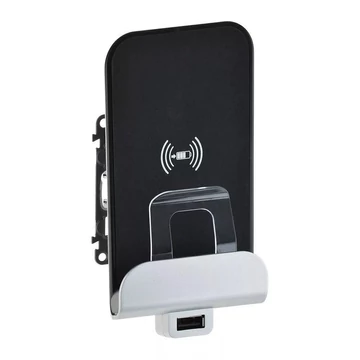 LEGRAND Valena Allure Vezeték nélküli töltőállomás USB A-típusú csatlakozóval, fehér (755114)