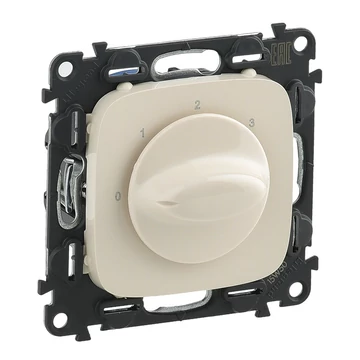 LEGRAND Valena Allure Ventilátor vezérlő (0-1-2-3 állású), burkolattal, Elefántcsont (755176)