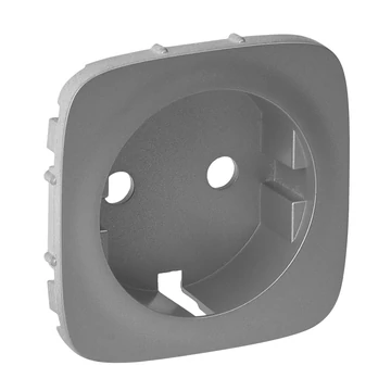 LEGRAND Valena Allure 2P+F csatlakozóaljzat burkolat, Alumínium (755207)