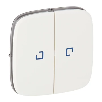 LEGRAND Valena Allure Kettős kapcsoló burkolat, fj, Fehér (755225)