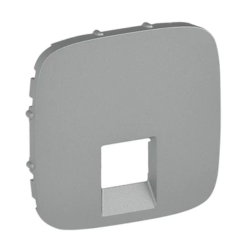 LEGRAND Valena Allure RJ11/RJ45 aljzat burkolat, Alumínium (755417)