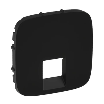 LEGRAND Valena Allure RJ11/RJ45 aljzat burkolat, Fekete (755418)