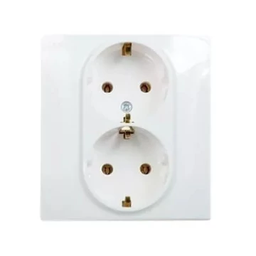 LEGRAND Niloé 2×2P+F csatlakozóaljzat (csavaros), fehér (764534)
