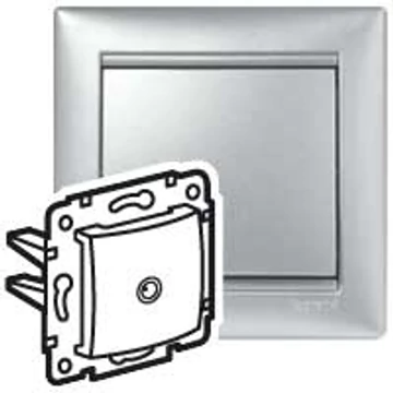 LEGRAND Valena TV aljzat végz 1,5dB alumínium (770129)