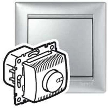 LEGRAND Valena forgatógombos fényerőszabályzó 100-1000W (izzó- és halogén), alumínium (770260)