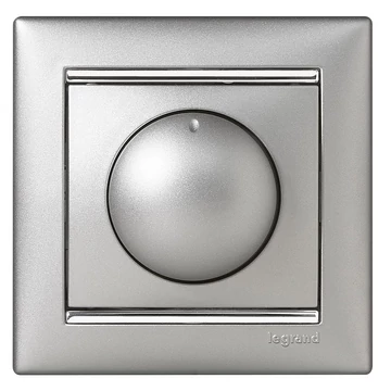 LEGRAND Valena forgatógombos fényerőszabályzó 40-400W (izzó- és halogén), alumínium (770261)