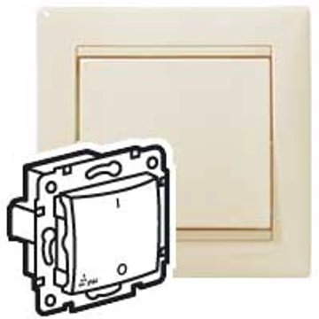 LEGRAND Valena IP44 kétpólusú kapcsoló, elefántcsont (774192)