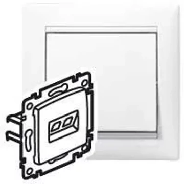 LEGRAND Valena 2xRJ45 LCS2 Cat6 UTP aljzat, fehér (774243)