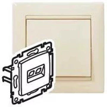 LEGRAND Valena telefon-csatlakozóaljzat 2xRJ11 elefántcsont (774339)