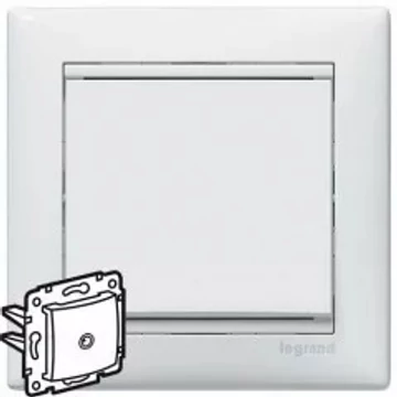 LEGRAND Valena TV antenna-csatlakozóaljzat végzáró, 10dB fehér (774430)