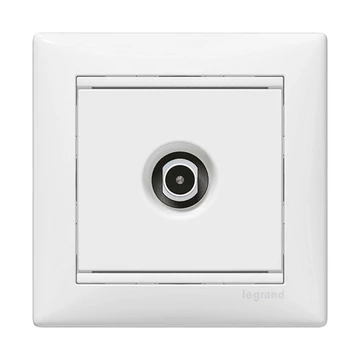 LEGRAND Valena TV antenna-csatlakozóaljzat átmenő, fehér (774431)