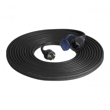 ORNO Nagy teherbírású hosszabbító, gumi kábel, 1-es, 20 m, IP44, 230V/AC, 16A, 3680W (OR-AE-13169(GS)20M)