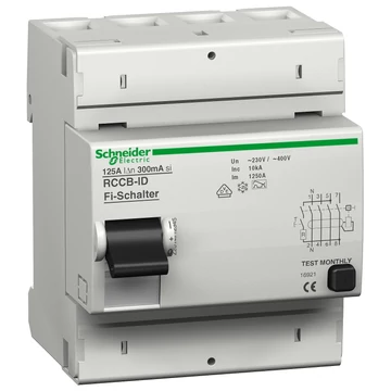 SCHNEIDER ELECTRIC Kapocstakaró, RCCB-ID 125A, 10 db (16939)